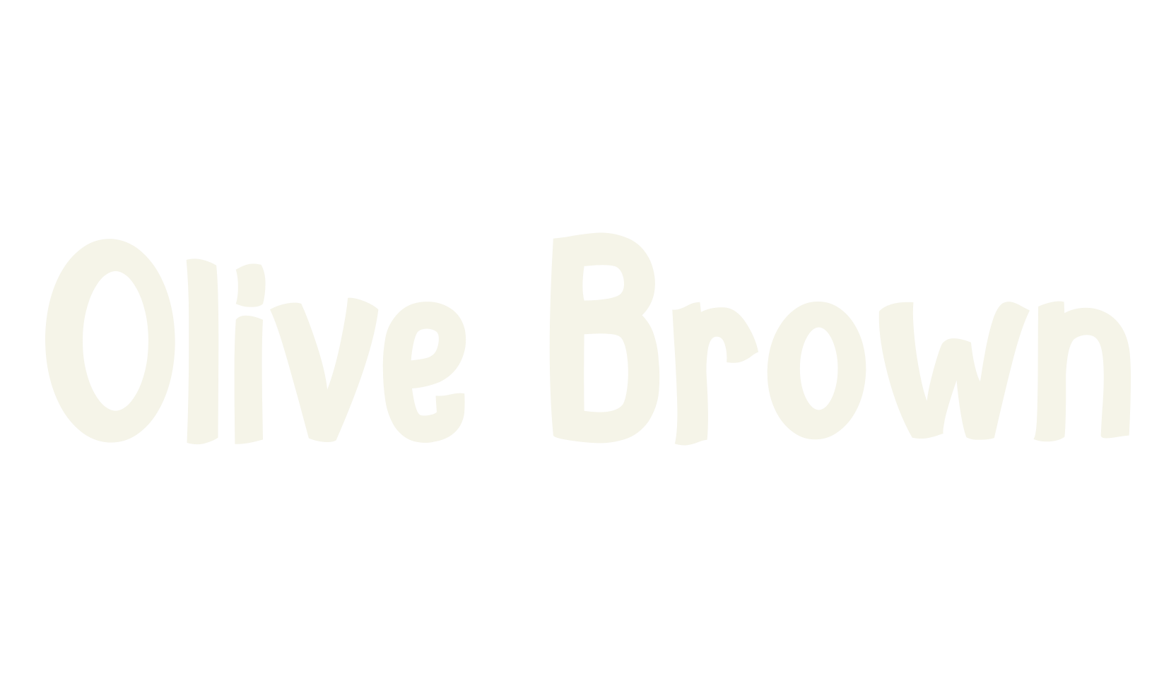 Olive Brown, sans serif font preview