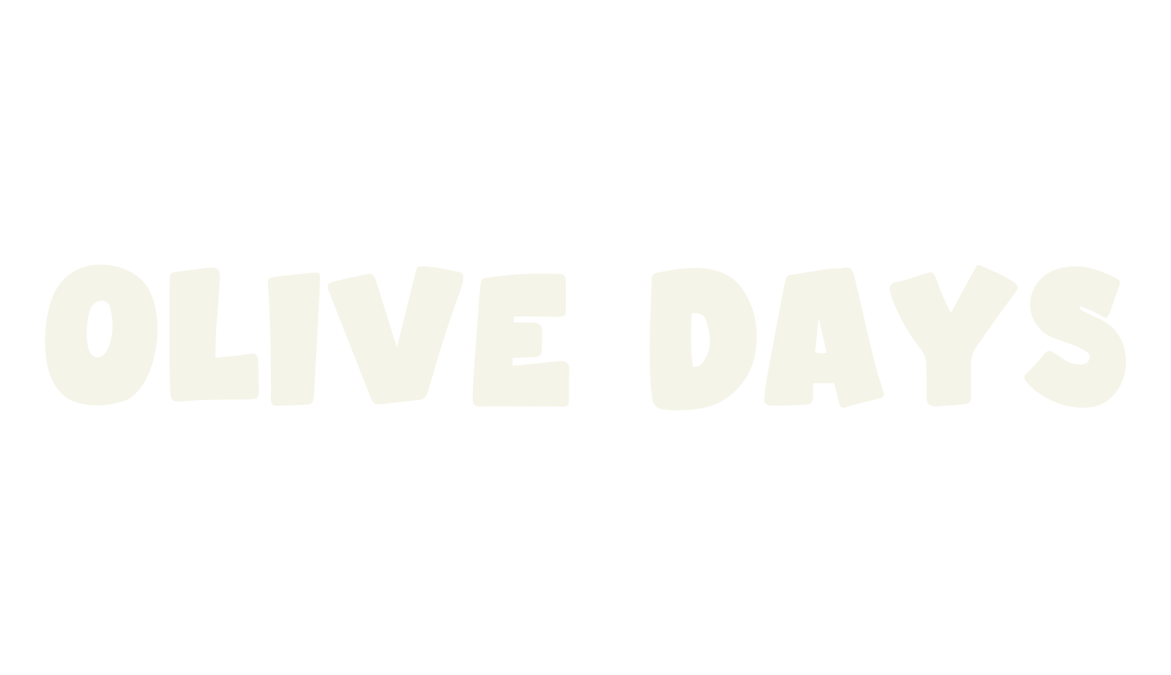 Olive Days, display market font preview