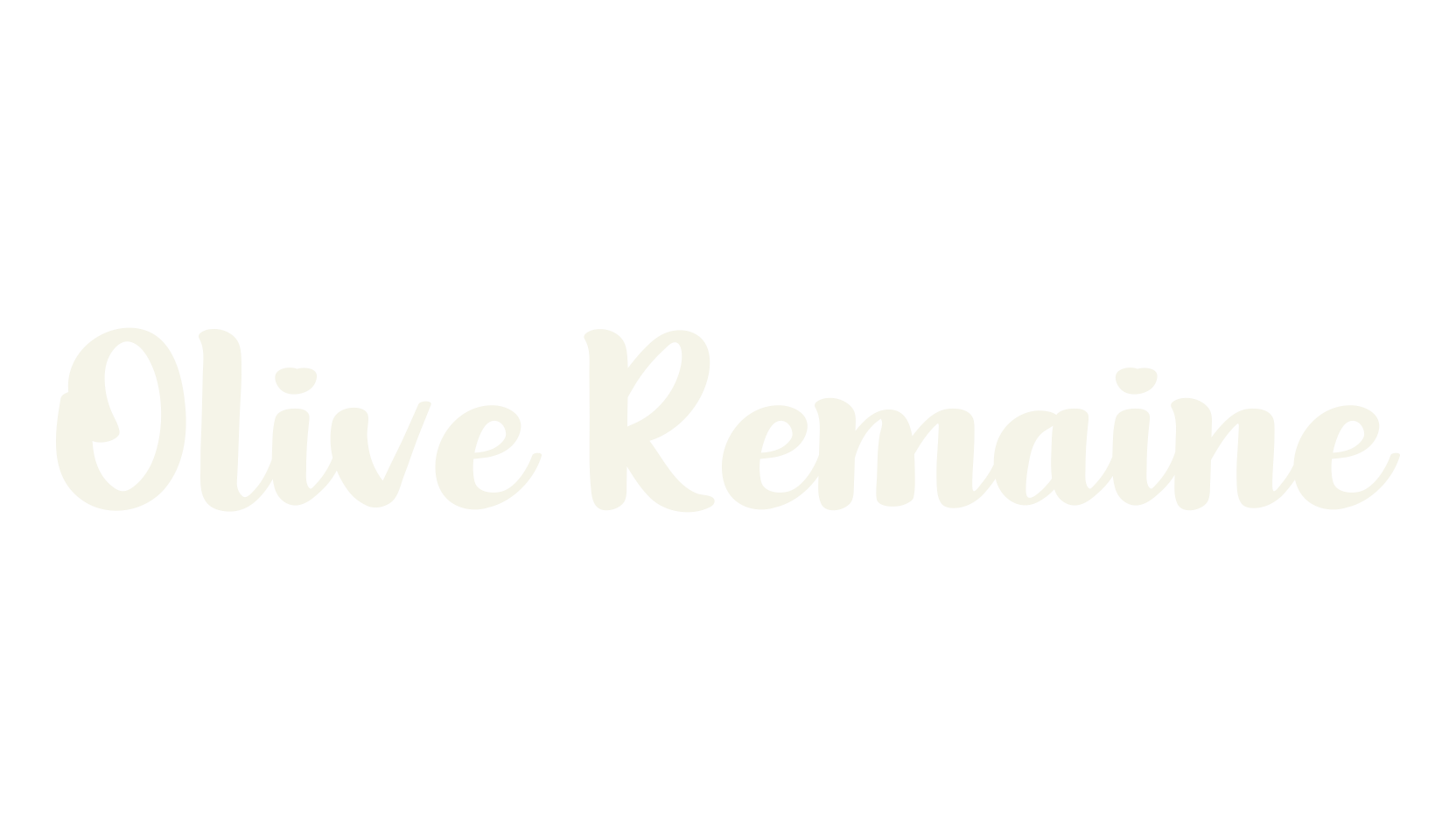 Olive Remaine, calligraphy font preview