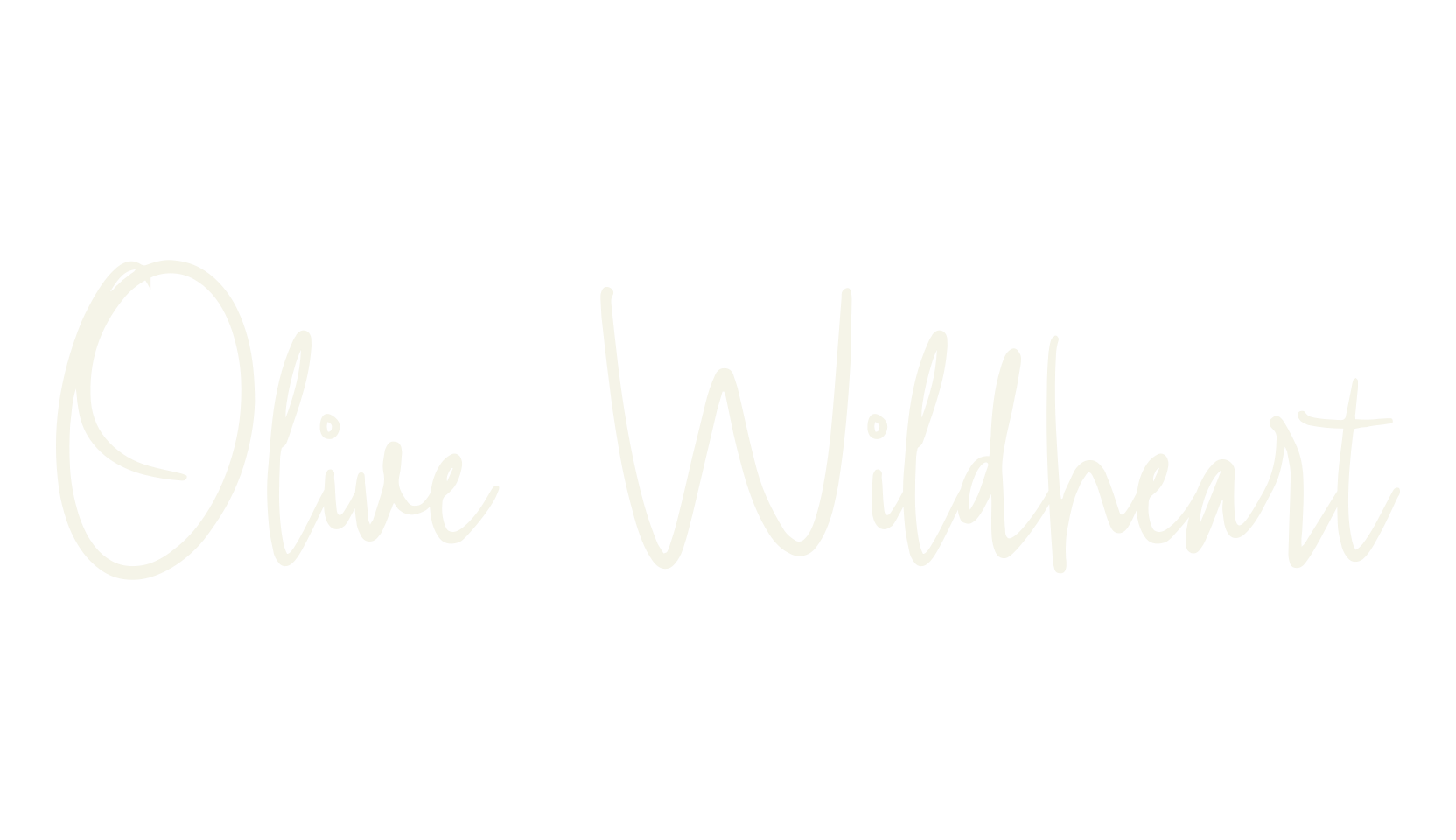 Olive Wildheart, fashion sign font preview