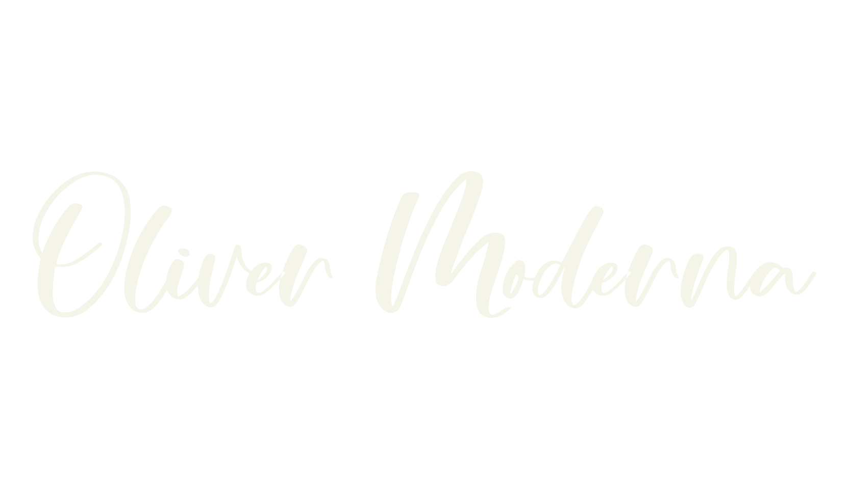 Oliver Moderna, cursive font preview