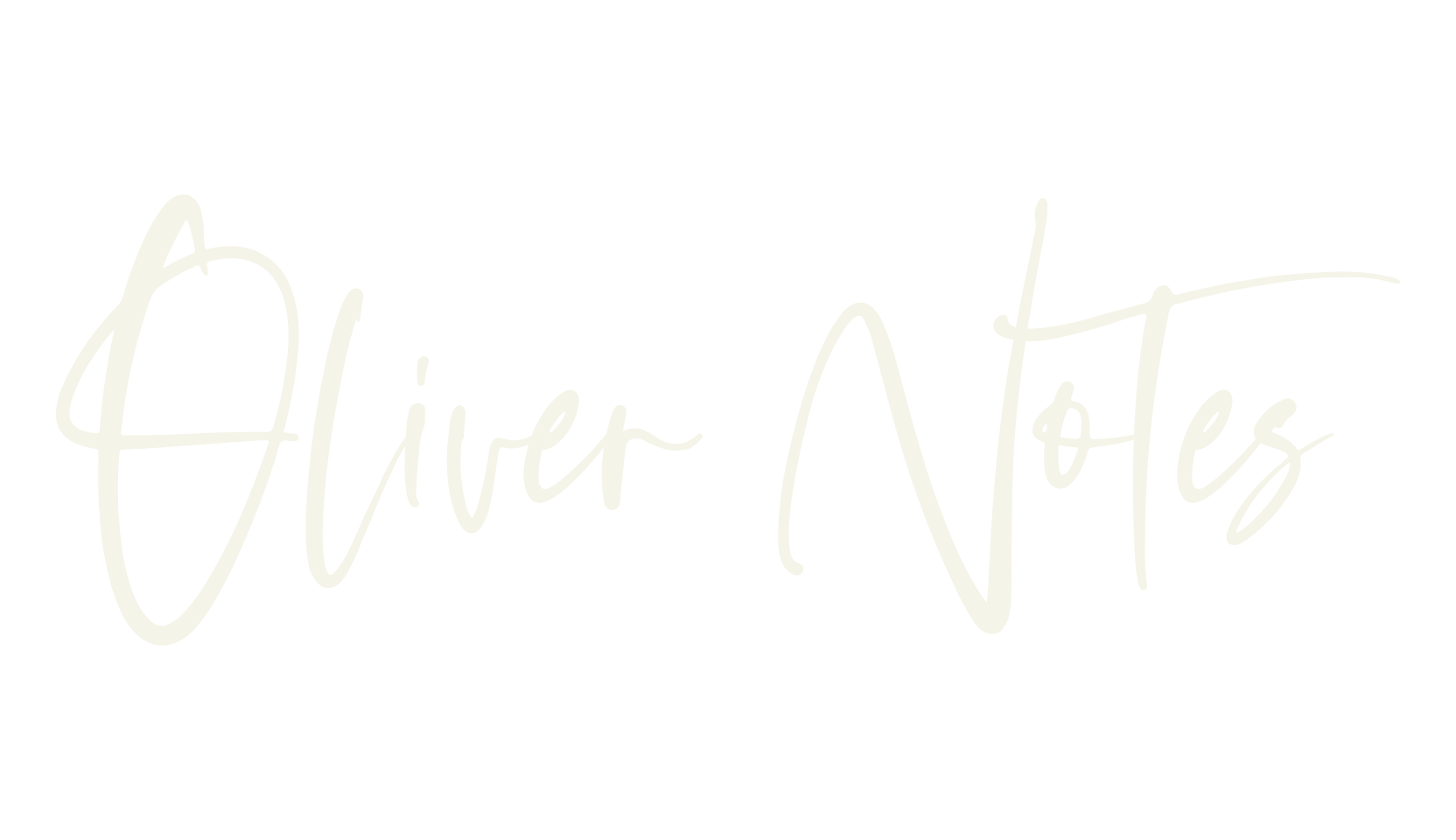 Oliver Notes, signature font preview