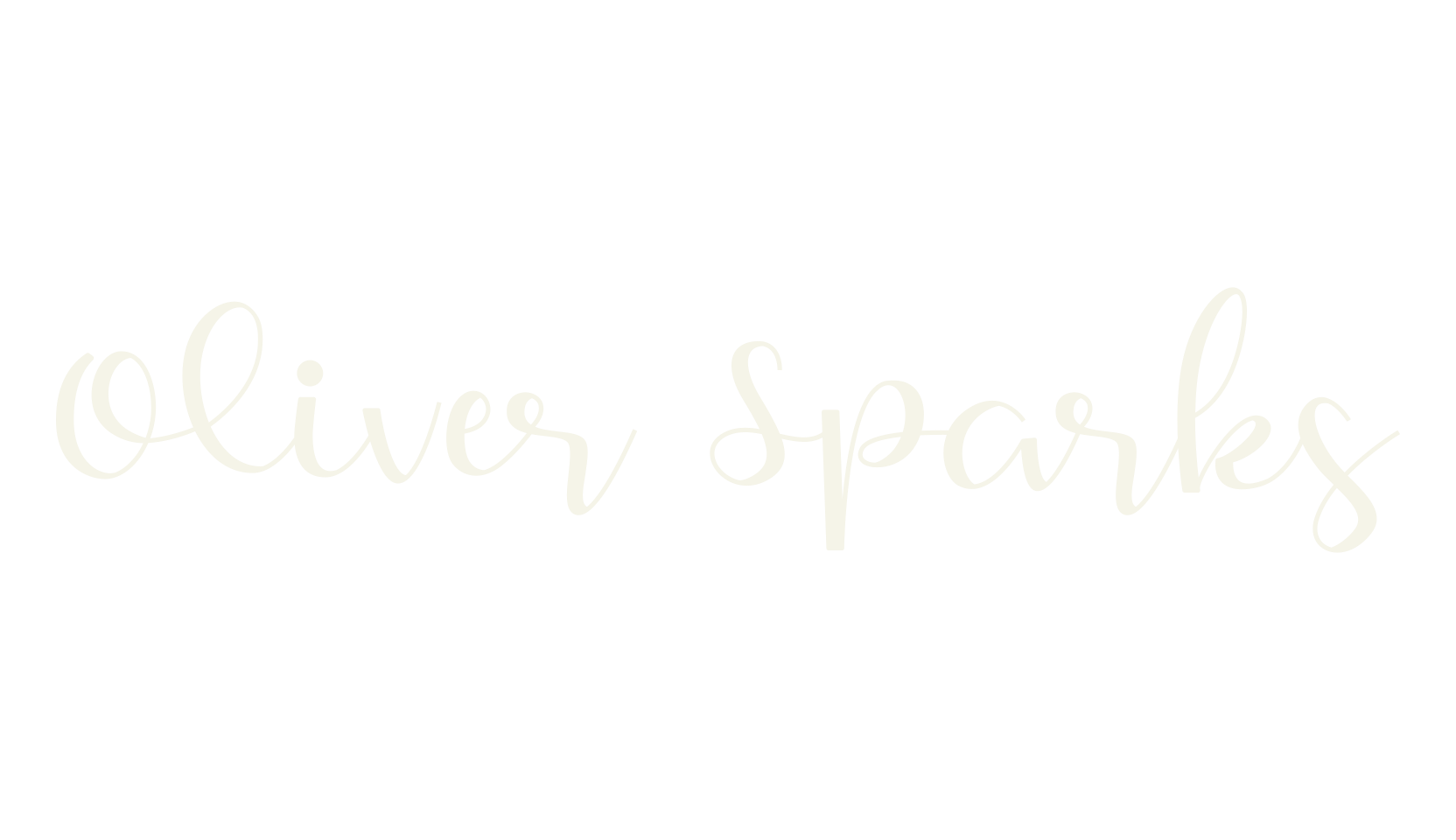 Oliver Sparks, script font preview
