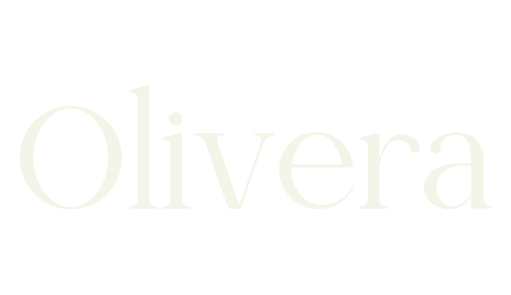 Olivera, type font preview