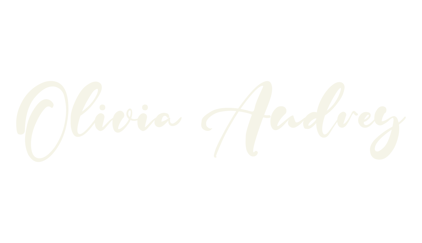 Olivia Audrey, fashion sign font preview