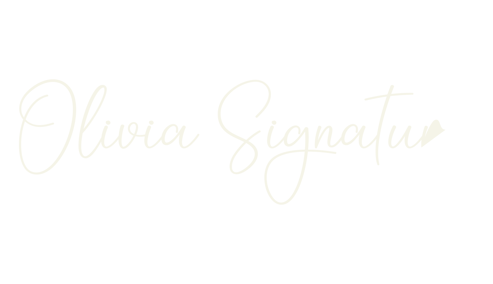 Olivia Signature, calligraphy font preview