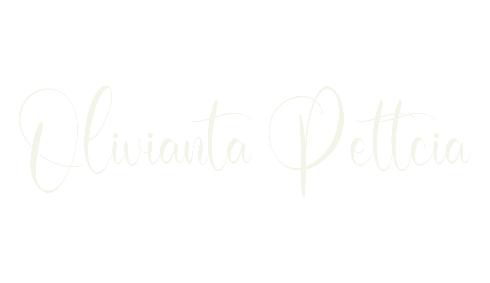 Olivianta Pettcia, script font preview