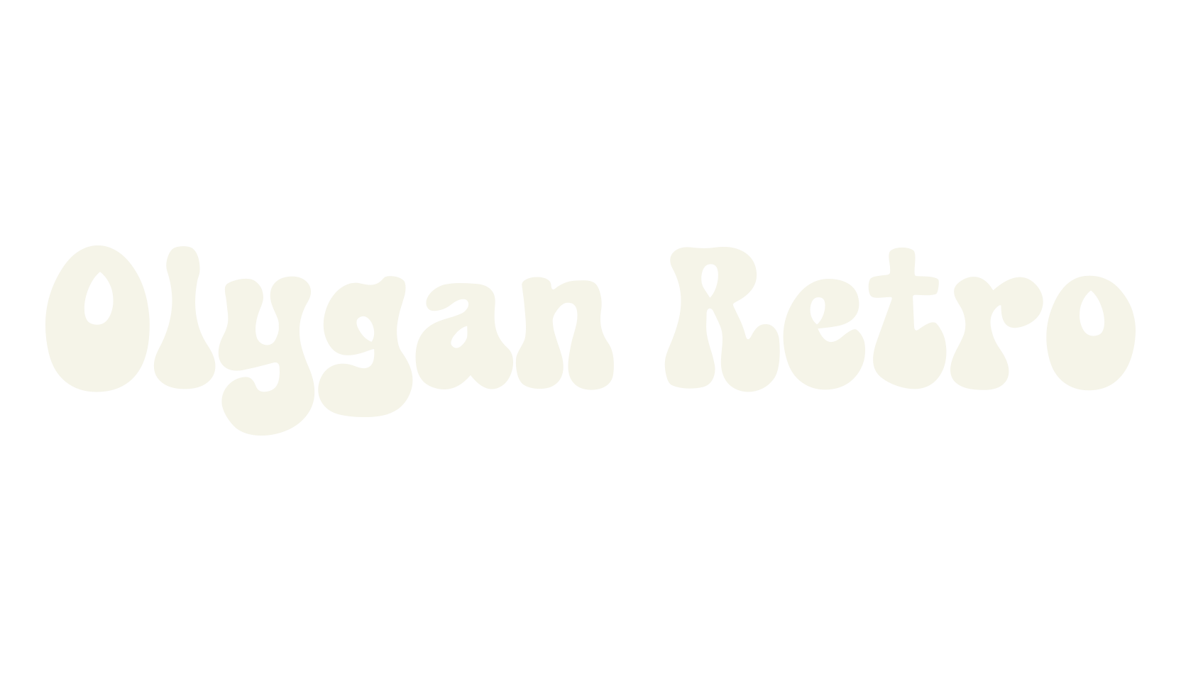 Olygan Retro, groovy font preview