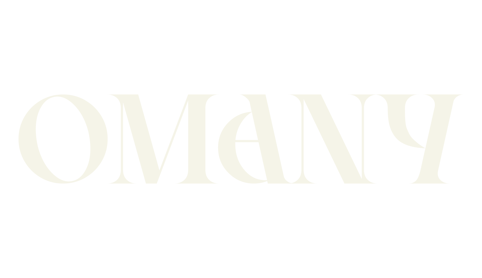 OMANY, alphabet font preview