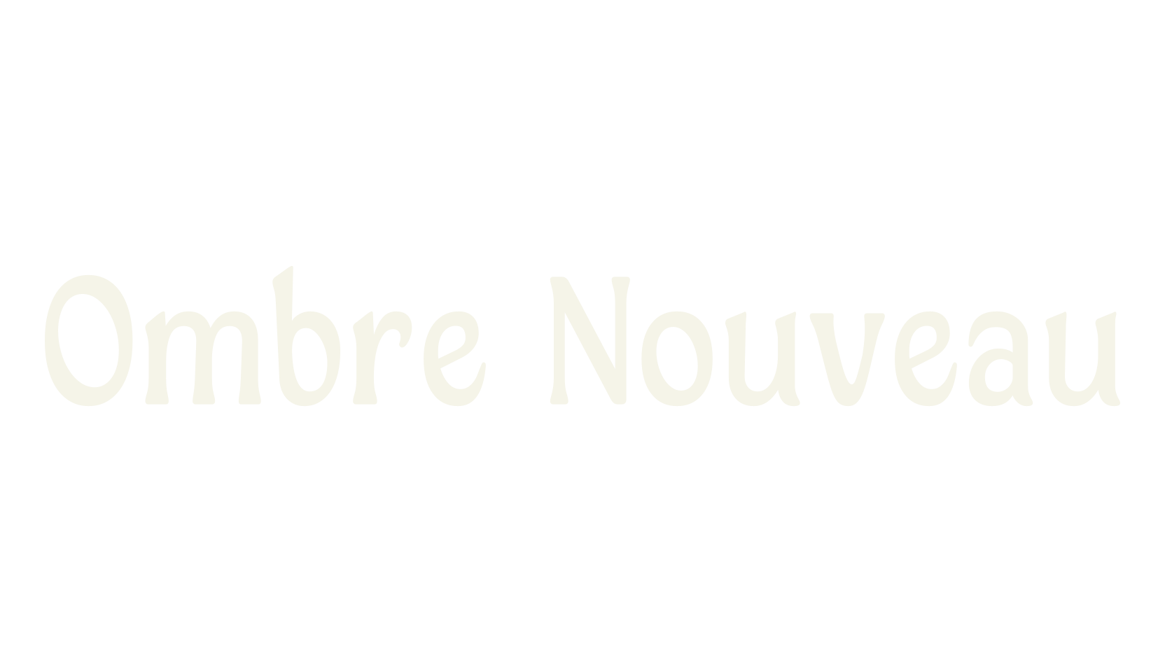 Ombre Nouveau, modern font preview