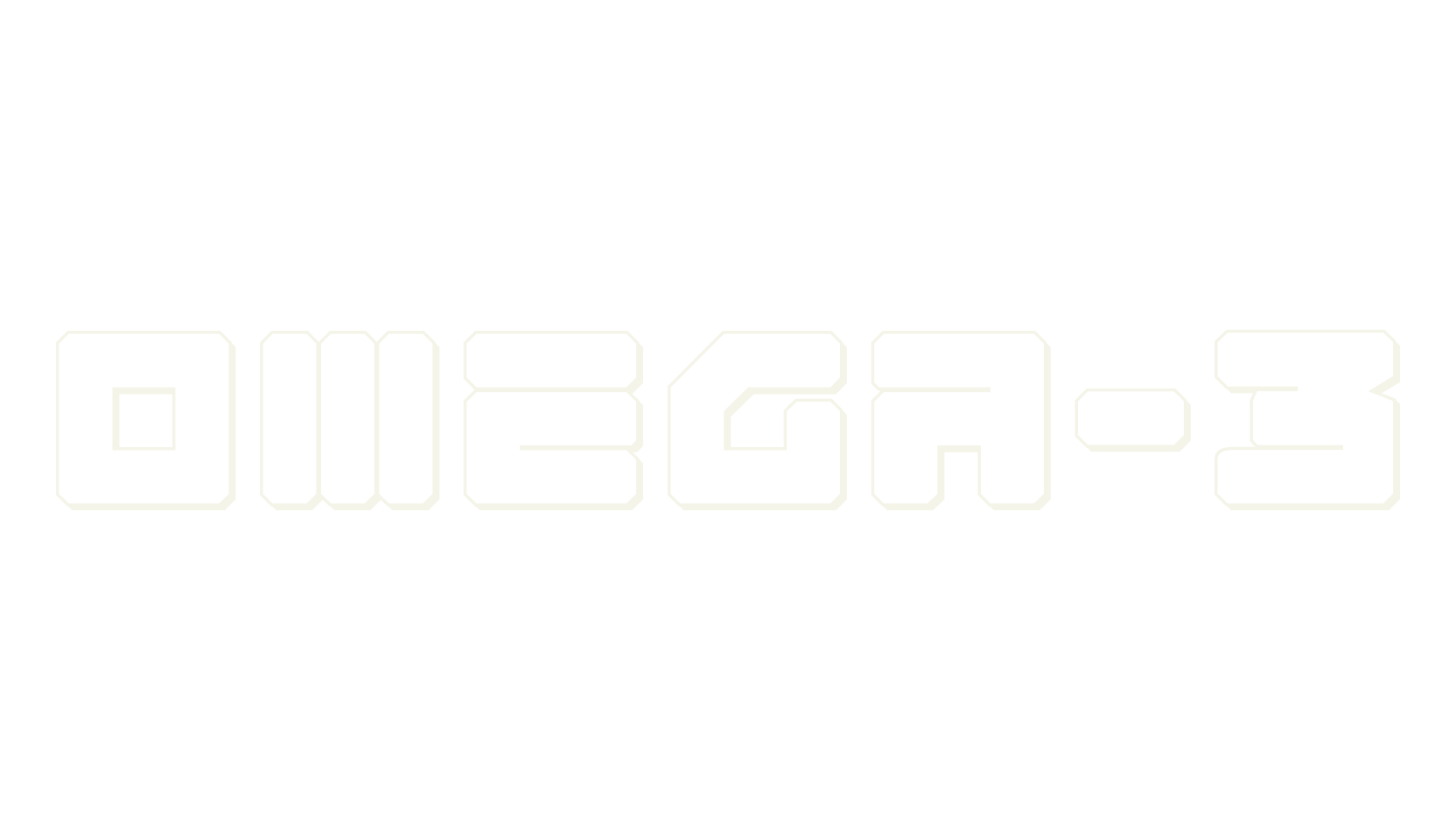 Omega-3, display market font preview