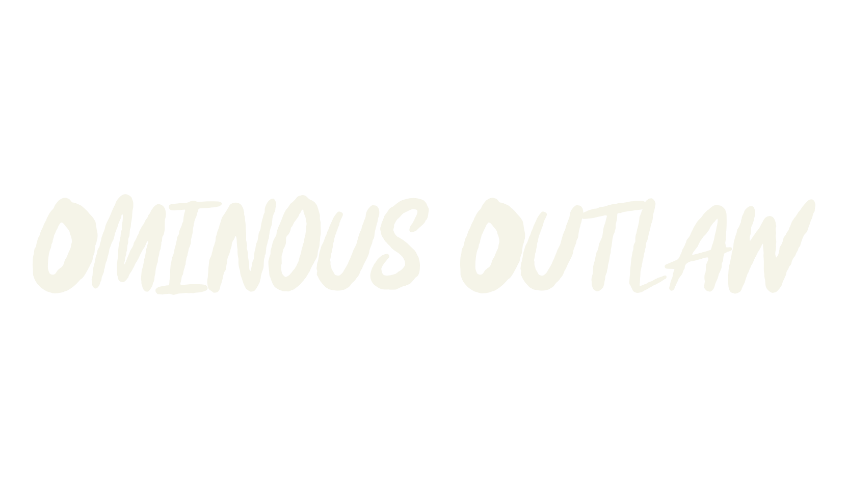Ominous Outlaw, creative font preview