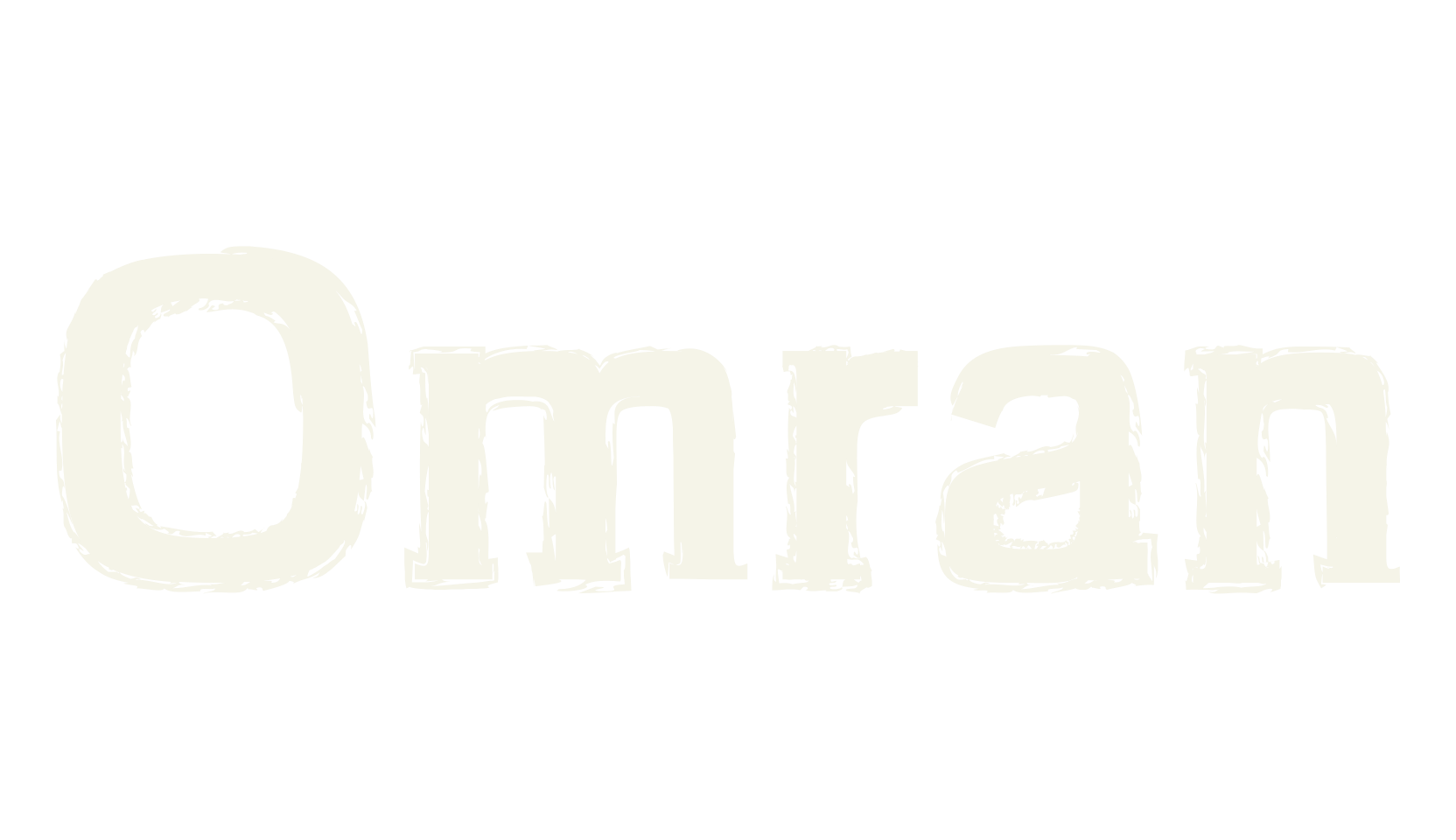 Omran, grunge font preview