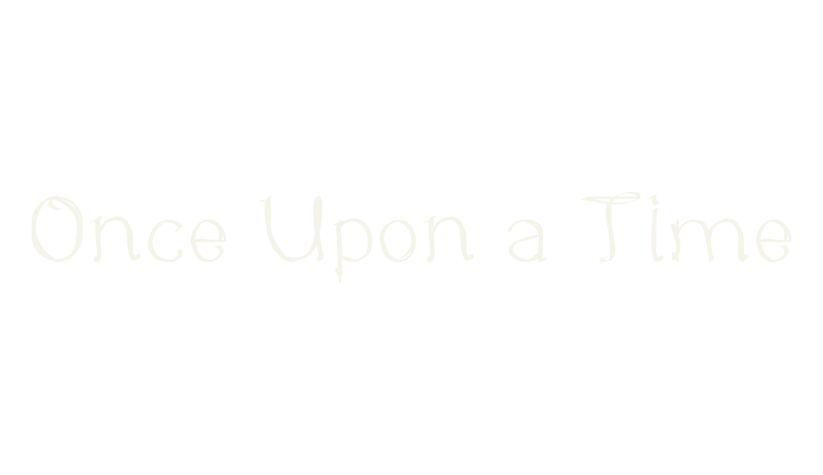 Once Upon a Time, handwritten font preview
