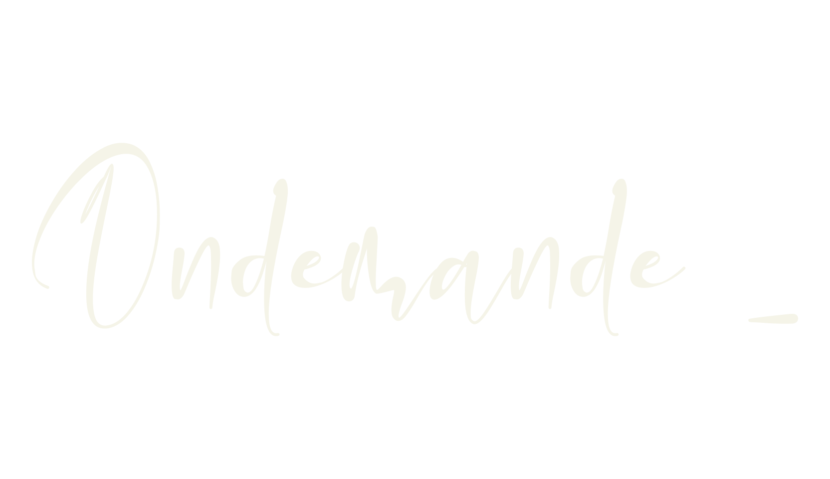 Ondemande _, logo font preview