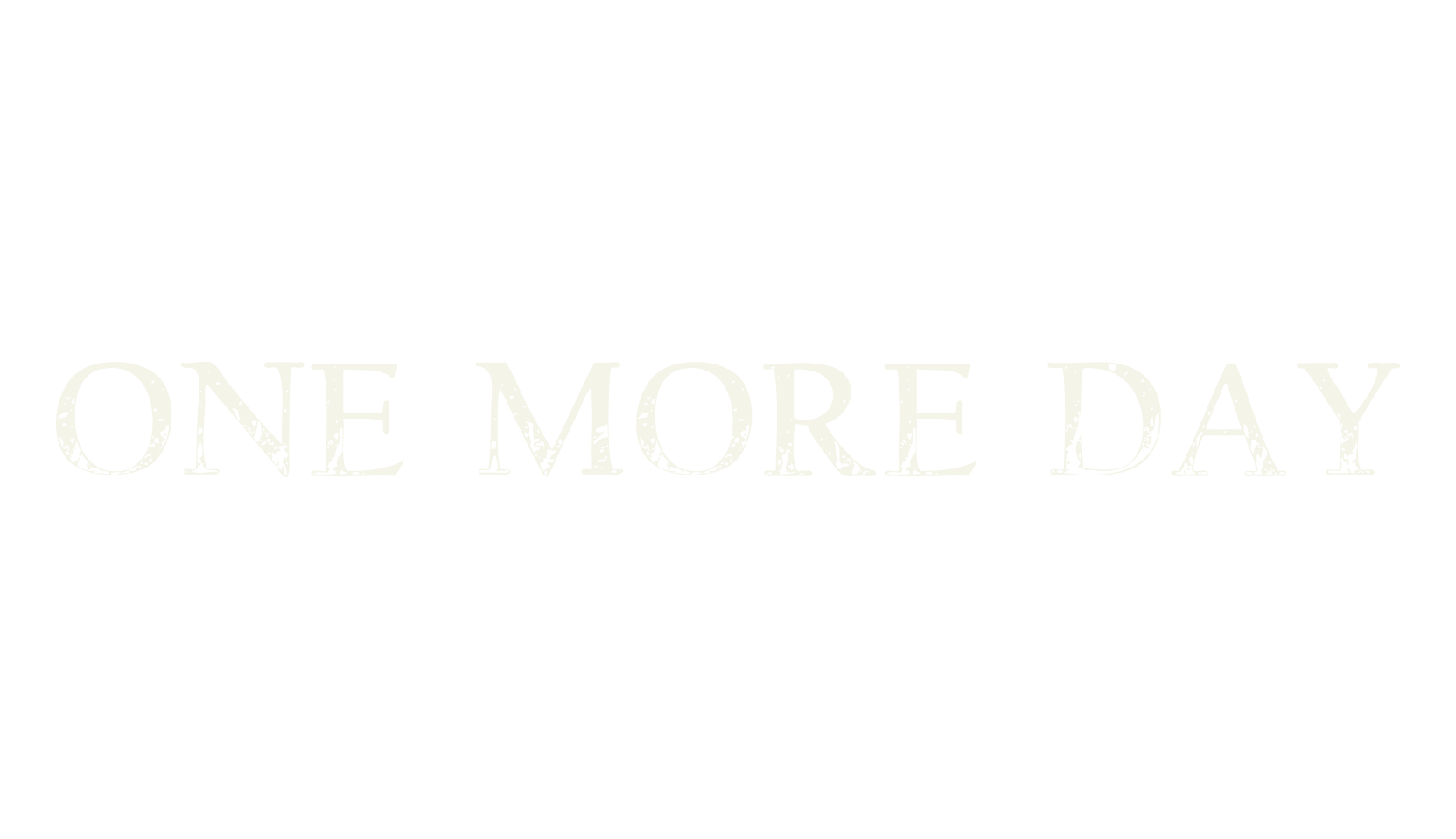 One more Day, serif font preview