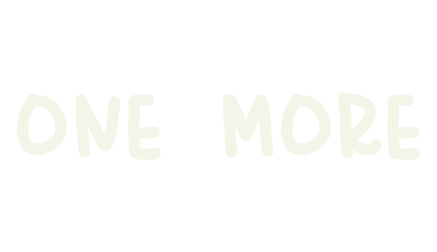 ONE MORE, cute font preview