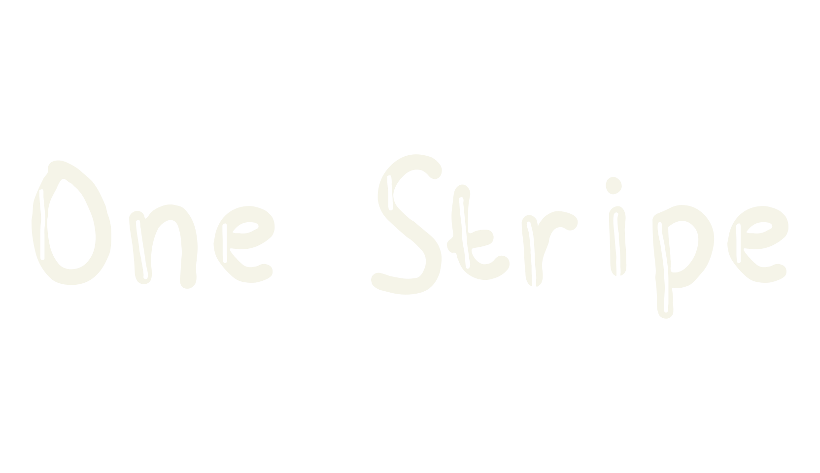 One Stripe, cartoon font preview