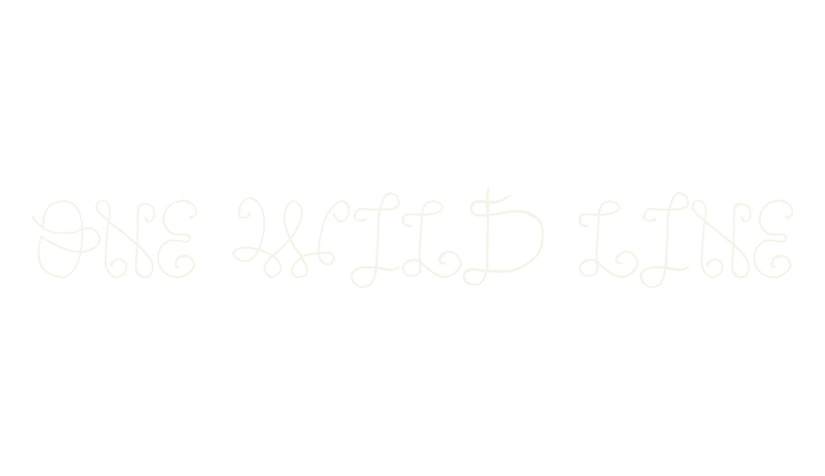 One Wild Line, thin font preview