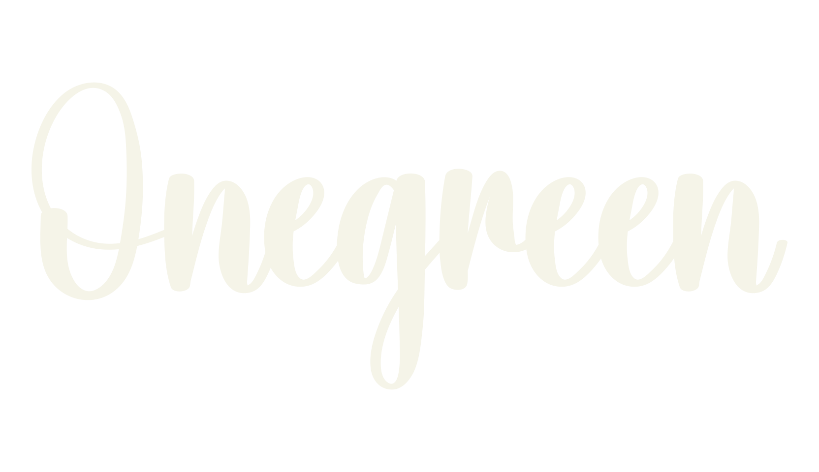 Onegreen, calligraphy font preview