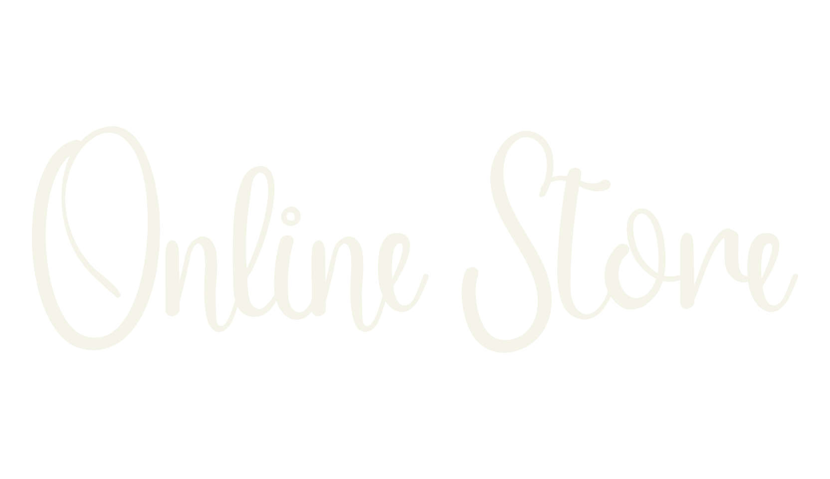 Online Store, calligraphy font preview