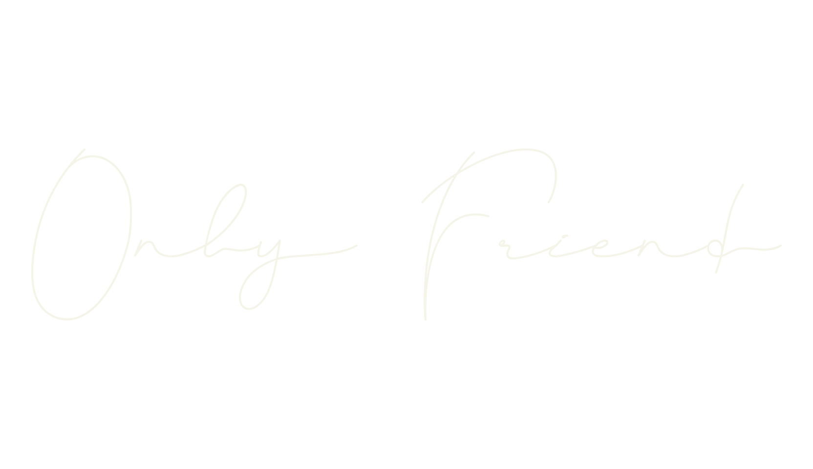 Only Friend, calligraphy font preview