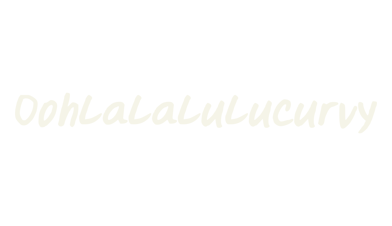 Oohlalalulucurvy, handwriting font preview