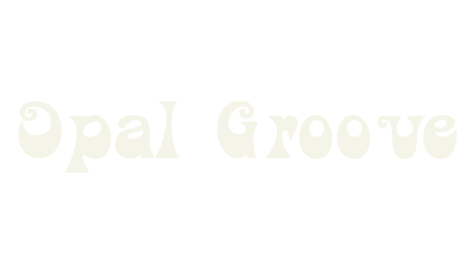 Opal Groove, beach font preview