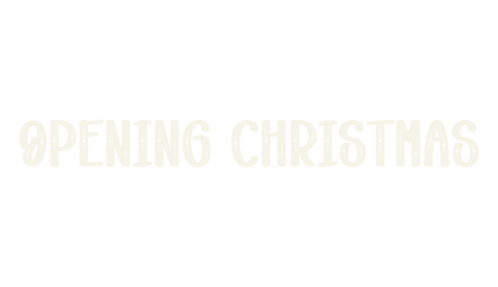 Opening Christmas, christmas font preview