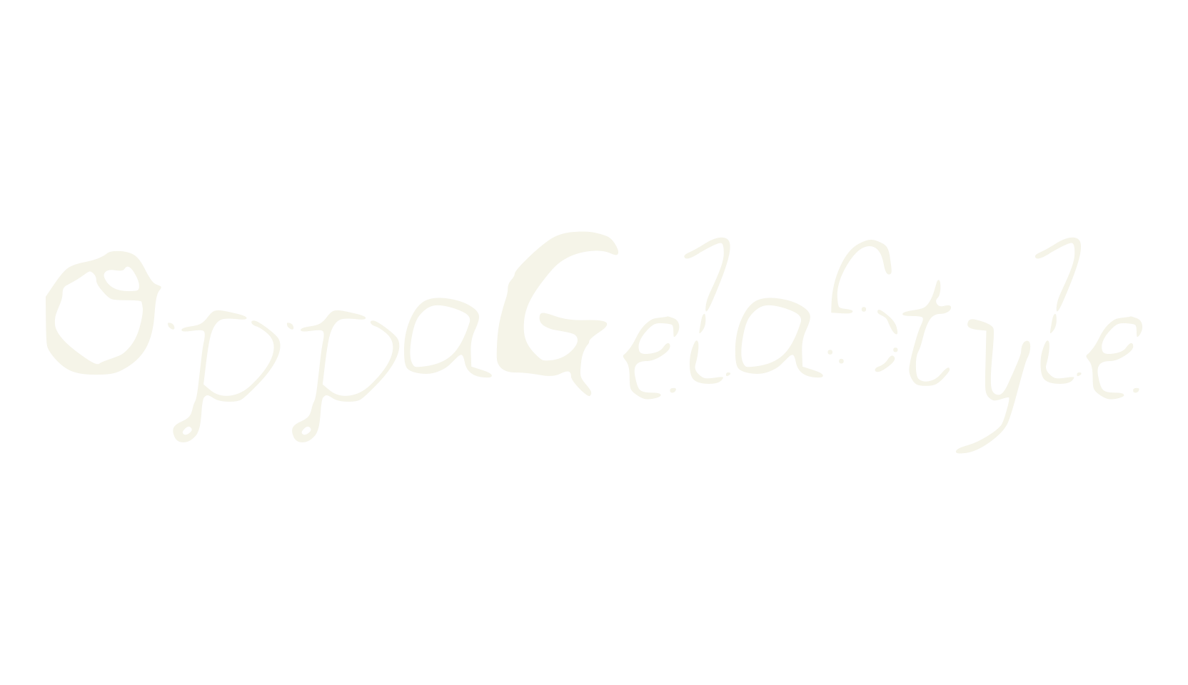 OppaGelaStyle, handwriting font preview