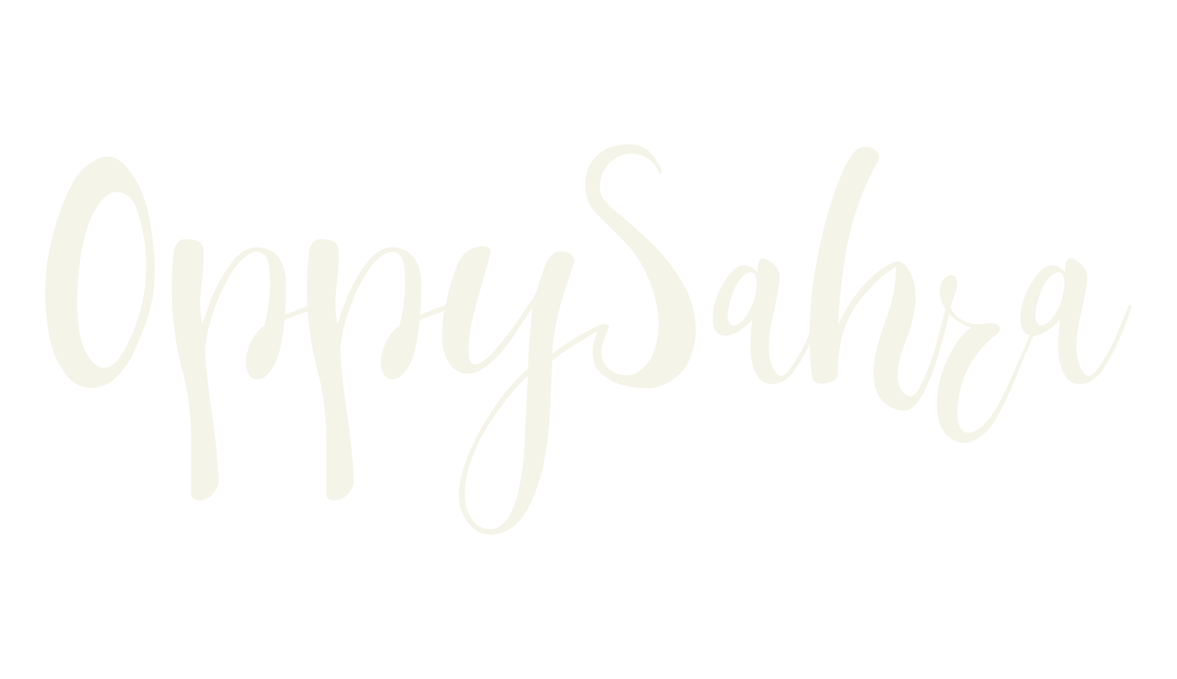OppySahra, paintbrush font preview