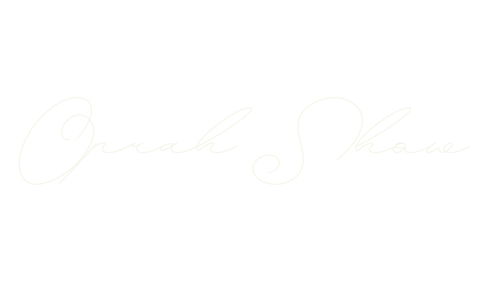 Oprah Show, thin font preview