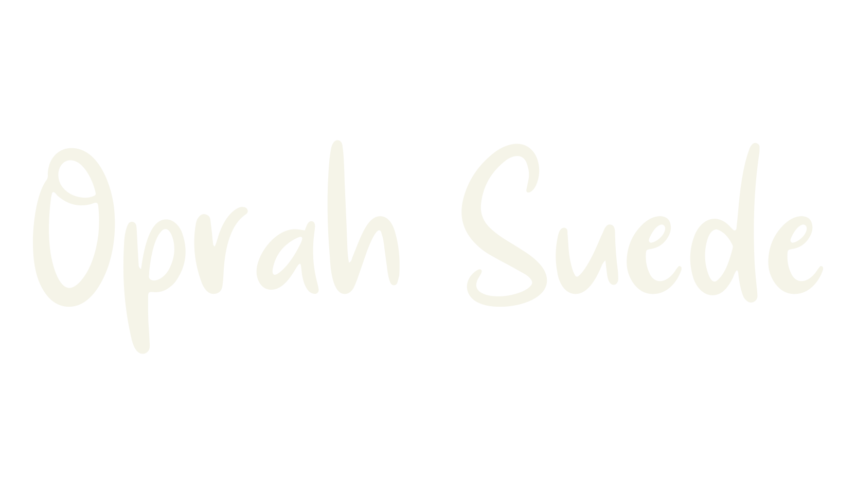 Oprah Suede, typewriter font preview