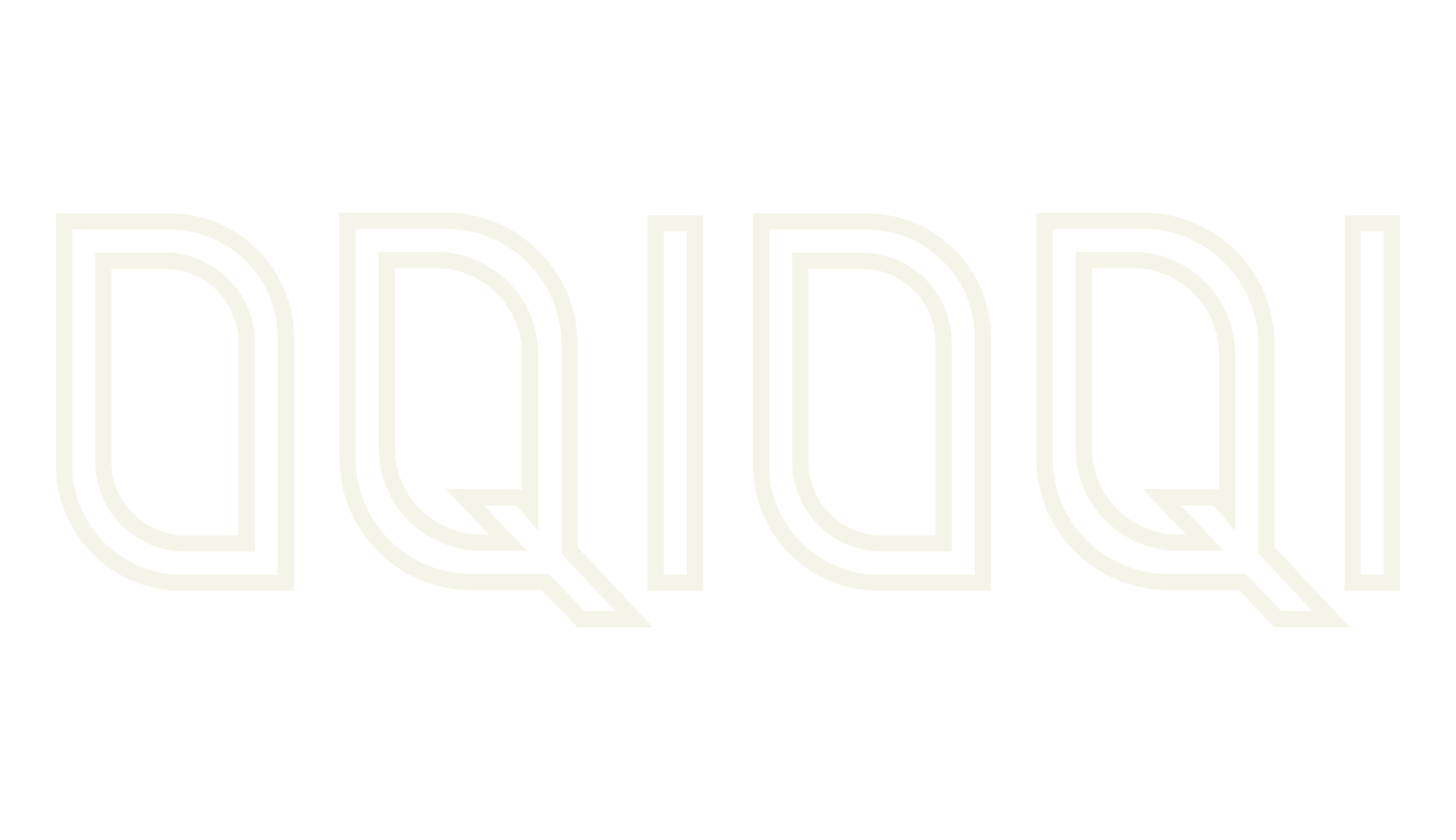 OQIOQI, outline font preview