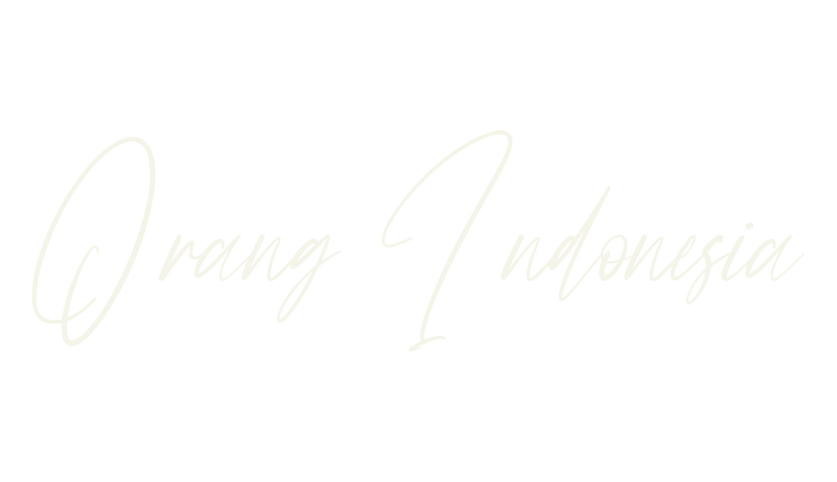 Orang Indonesia, calligraphy font preview