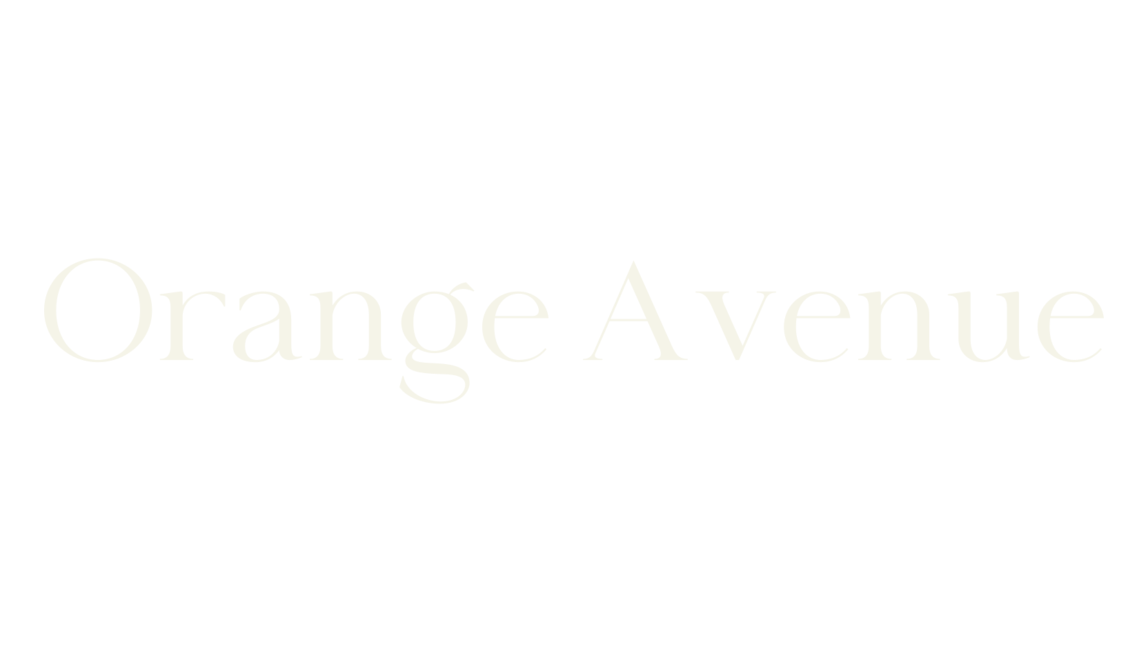 Orange Avenue, calligraphy font preview