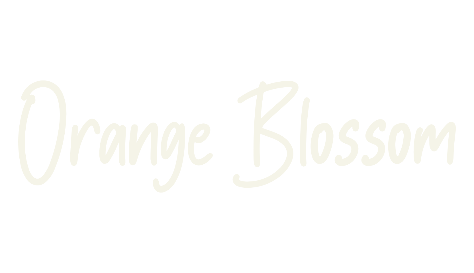 Orange Blossom, design font preview