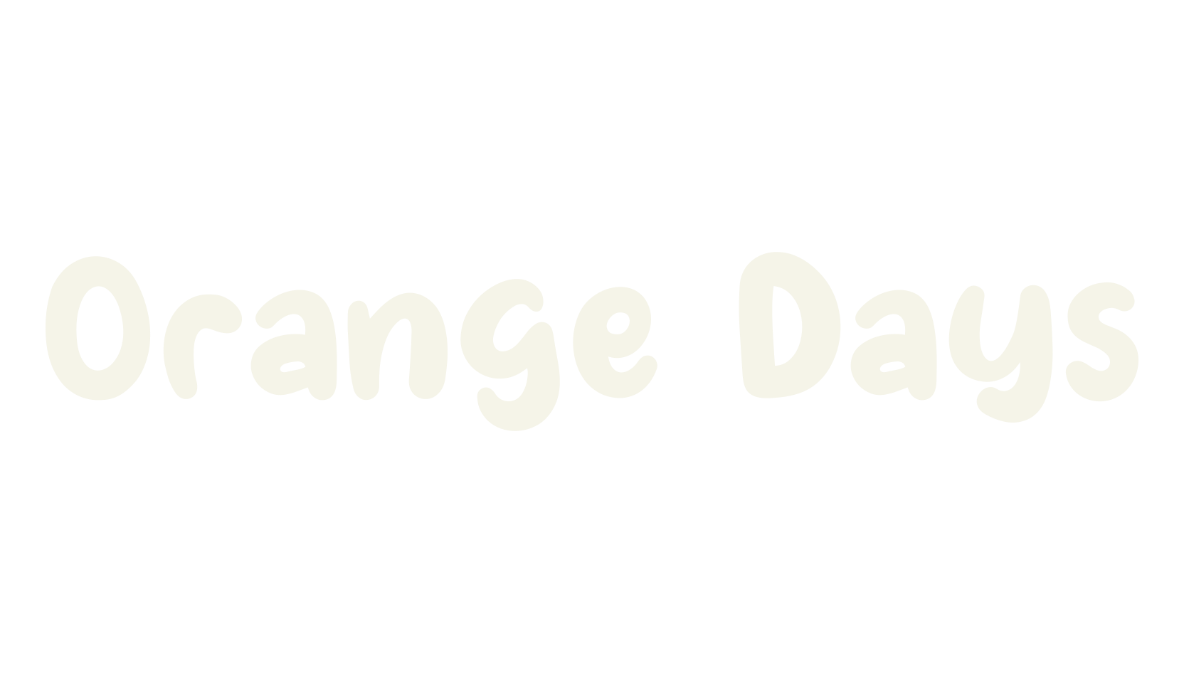 Orange Days, display market font preview