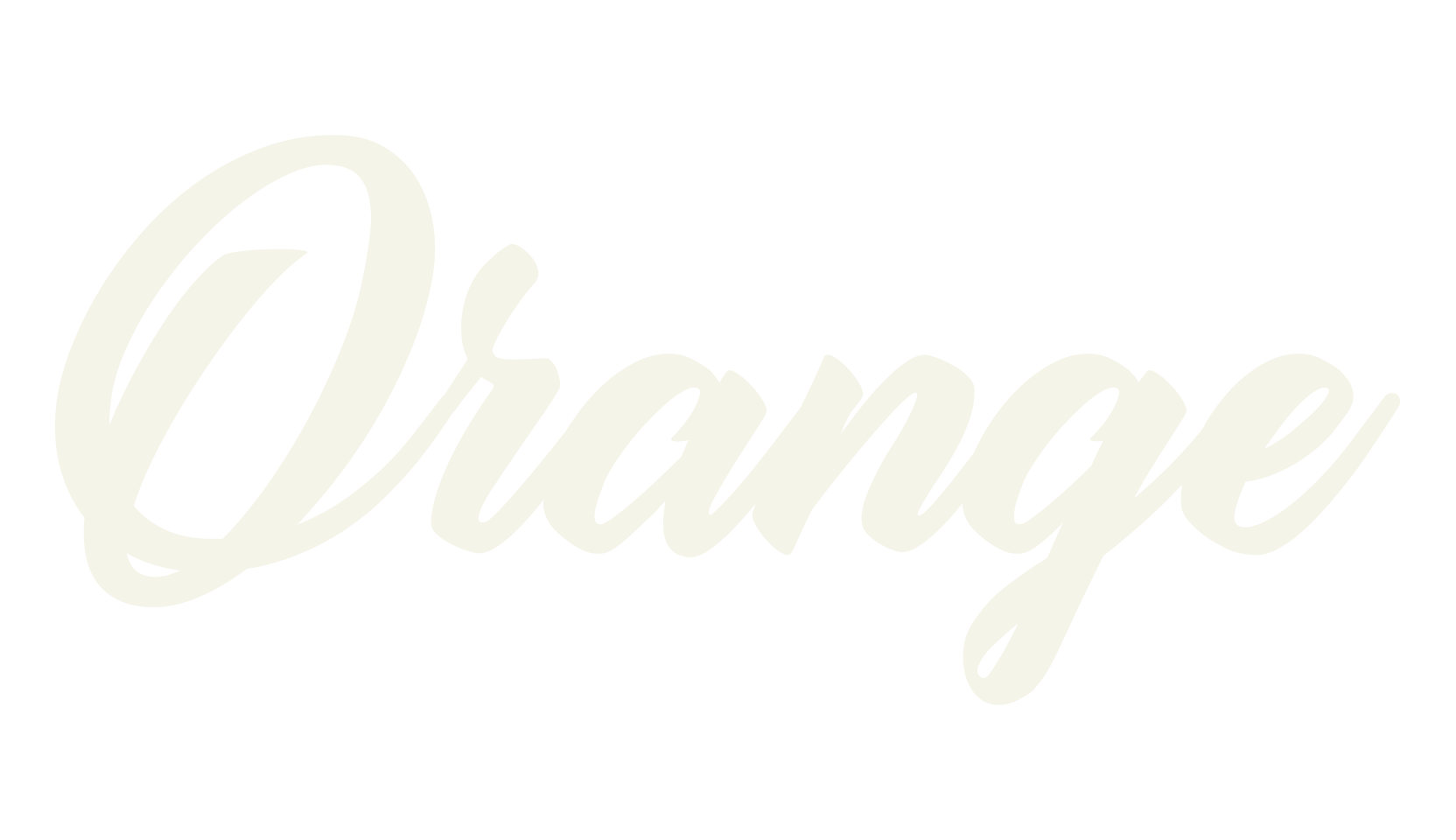 Orange, fashion script font preview