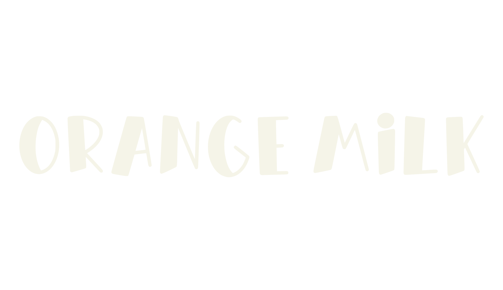 Orange Milk, display market font preview