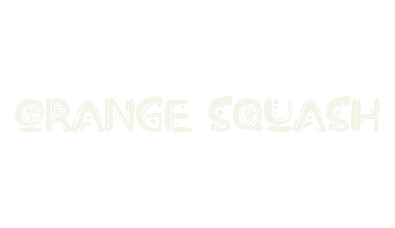 Orange Squash, summer font preview