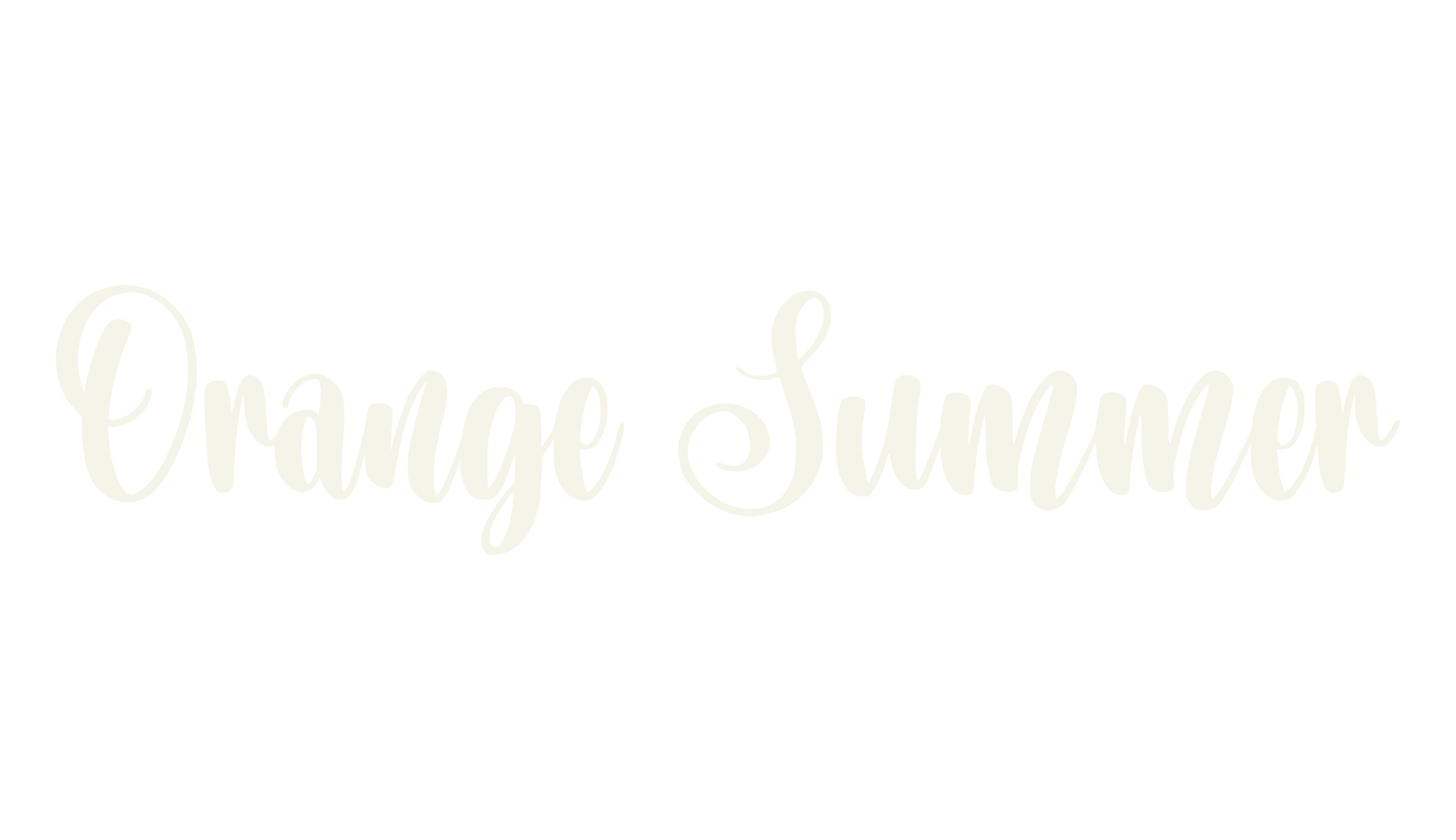 Orange Summer, cute font preview