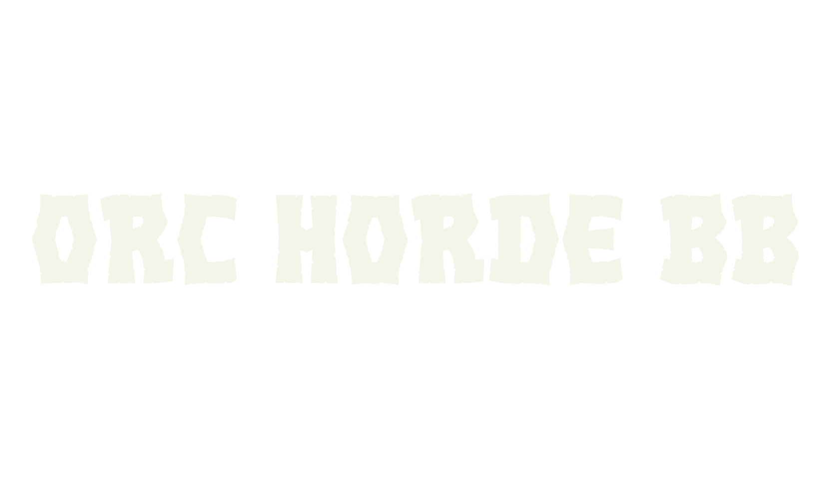 Orc Horde BB, display market font preview