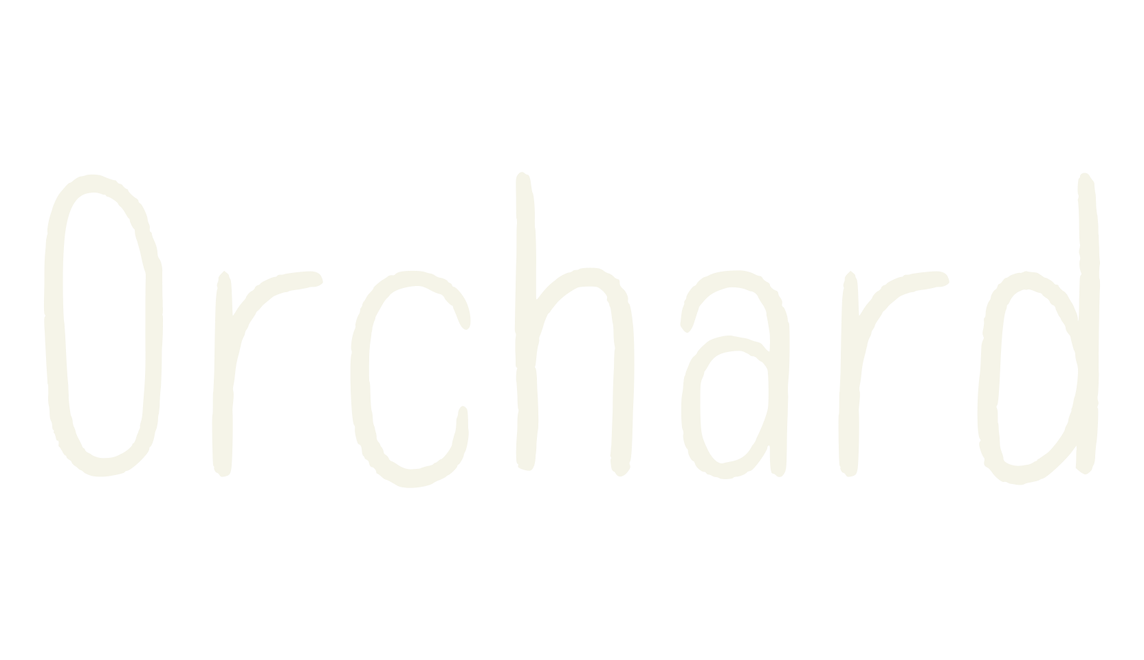 Orchard, handwriting font preview