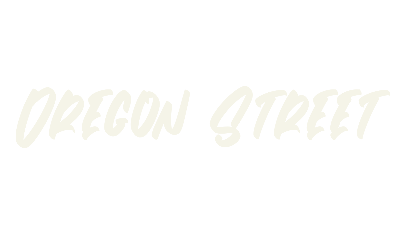 Oregon Street, hand lettering font preview