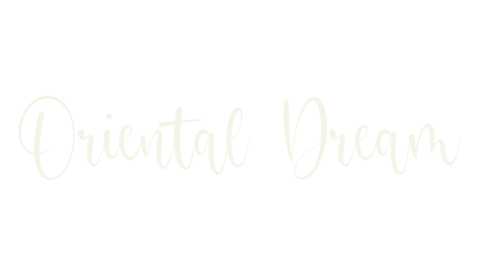 Oriental Dream, pretty font preview