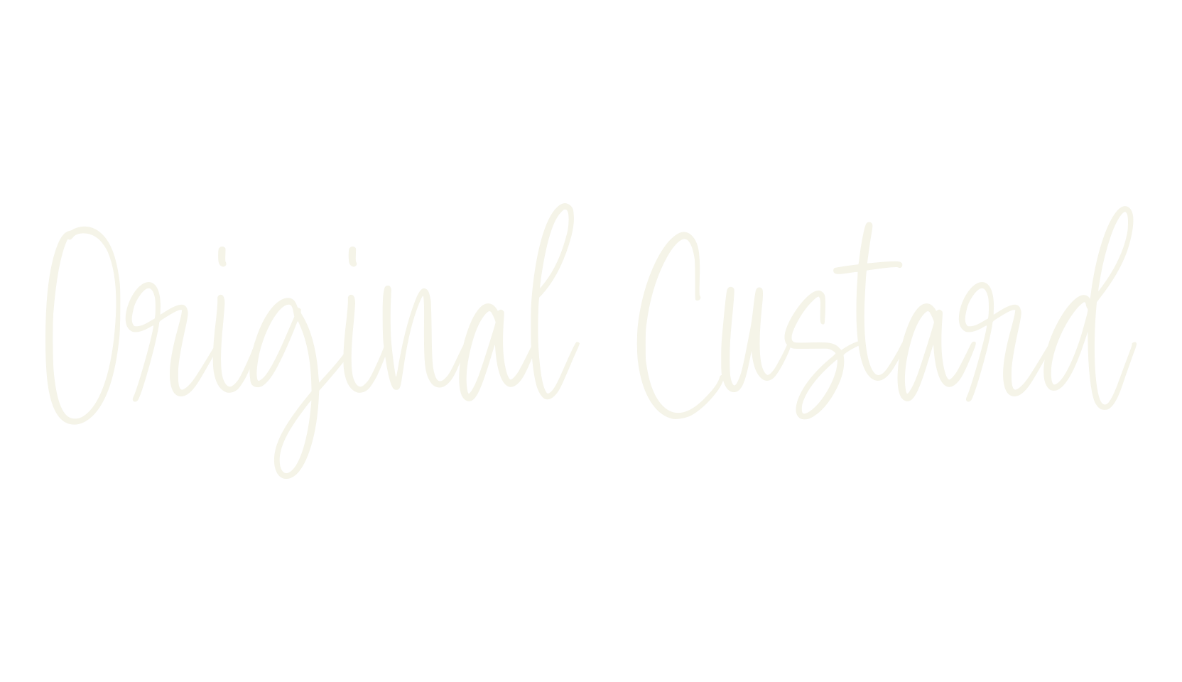 Original Custard, fashion script font preview