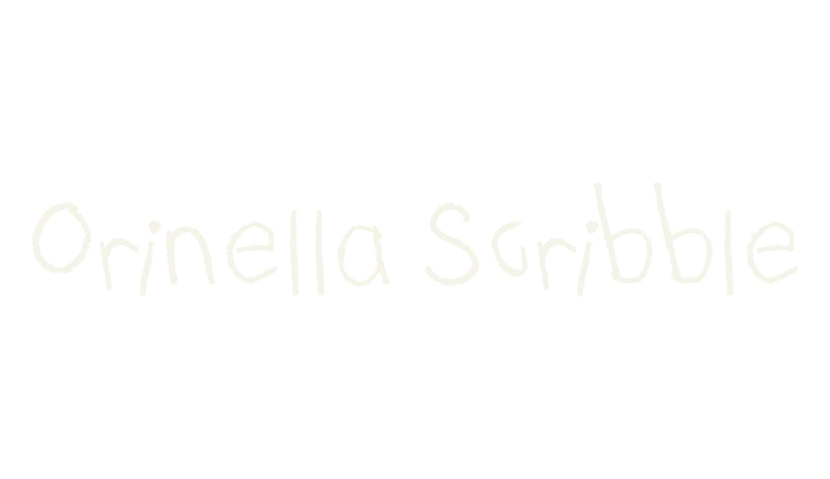 Orinella Scribble, scribble font preview