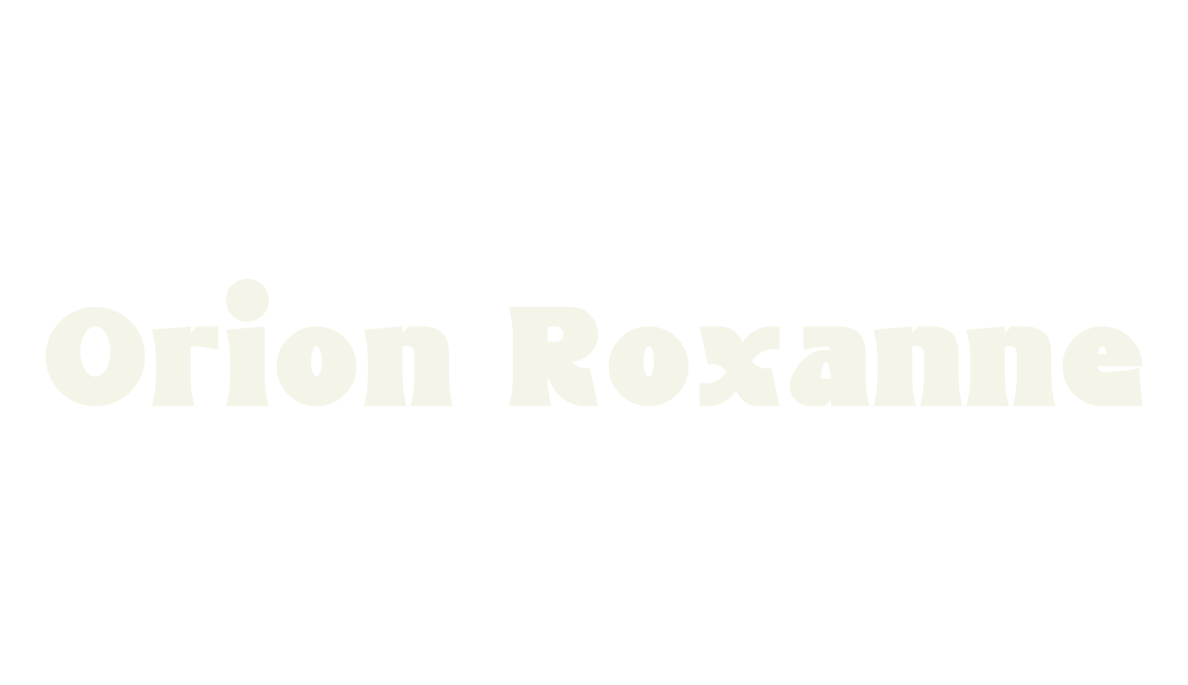 Orion Roxanne, bold font preview