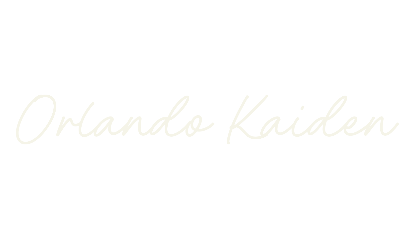 Orlando Kaiden, script font preview